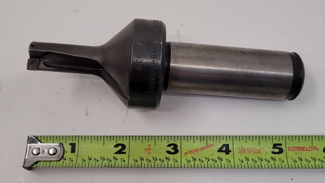 Seco Carboloy #SD52-0594-119-1000R743, PerfoMax indexable drill, .594" cut diameter, 1" shank, 4.621" OAL - Image 1