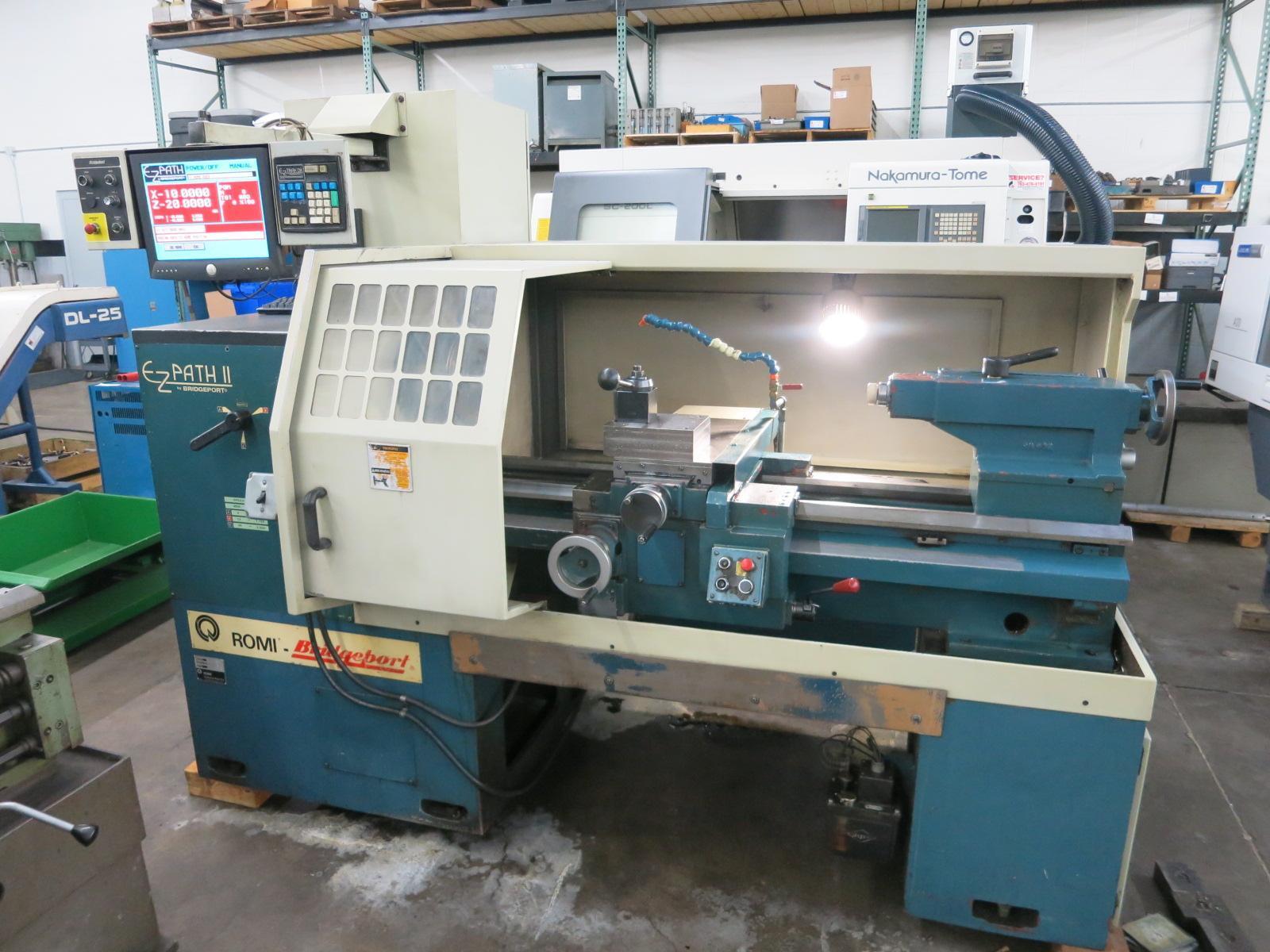 Bridgeport Romi #EZ-Path-II, CNC lathe, 20" swing, 10" chuck, 3-jaw, 40" centers, 10 HP, 3500 RPM, Bridgeport - Image 2