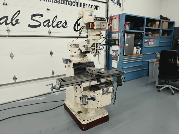 Chevalier #FM-3VKH, Vertical Turret Mill, 10" x 50" table, 32-3/4" X, 16-1/8" Y, 15-1/2" knee travel, 5" - Image 4