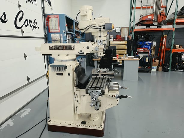Chevalier #FM-3VKH, Vertical Turret Mill, 10" x 50" table, 32-3/4" X, 16-1/8" Y, 15-1/2" knee travel, 5" - Image 5