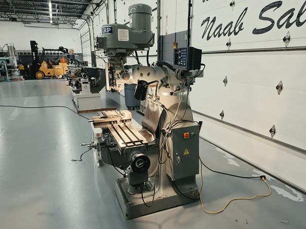 Sharp #LMV-50-DVS, Vertical Turret Mill, 9" x 50" table, 36.6" X, 12" Y, 5" Z, 12" ram travel, 16" vertical - Image 6