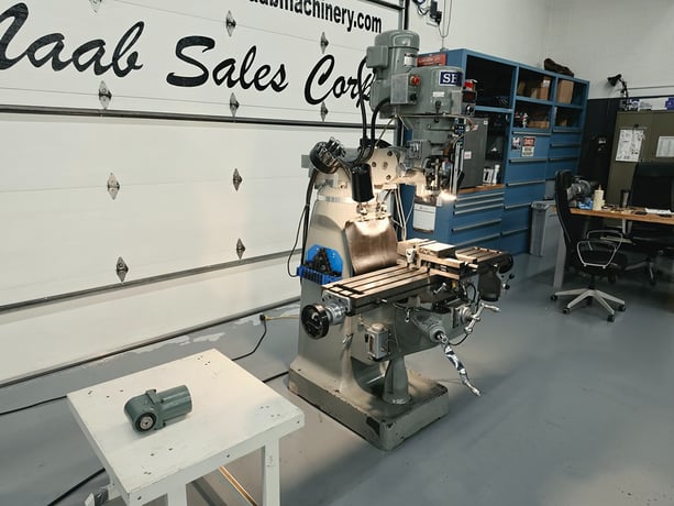 Sharp #LMV-50-DVS, Vertical Turret Mill, 9" x 50" table, 36.6" X, 12" Y, 5" Z, 12" ram travel, 16" vertical - Image 7