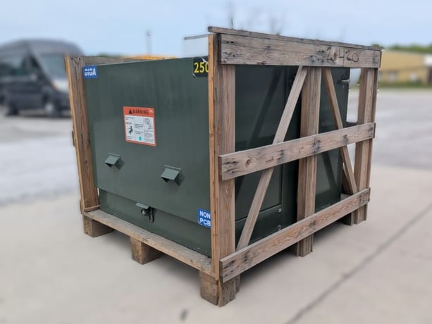250 KVA 12470GY/7200 Primary, 240/120 Secondary, Giga Energy, Clam Shell Padmount Transformer, 1PH, 2024, (13 - Image 4