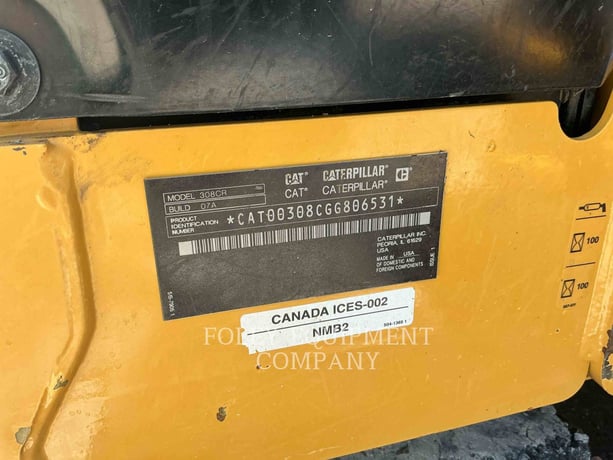 Caterpillar 308-07CRSB, 1409 hours, S/N: GG806531, 2022 - Image 5