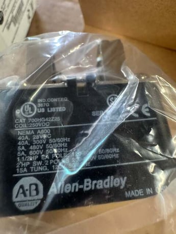 Allen-Bradley Power Relay 700-HG42Z25-6 250 VDC Coil - Image 3