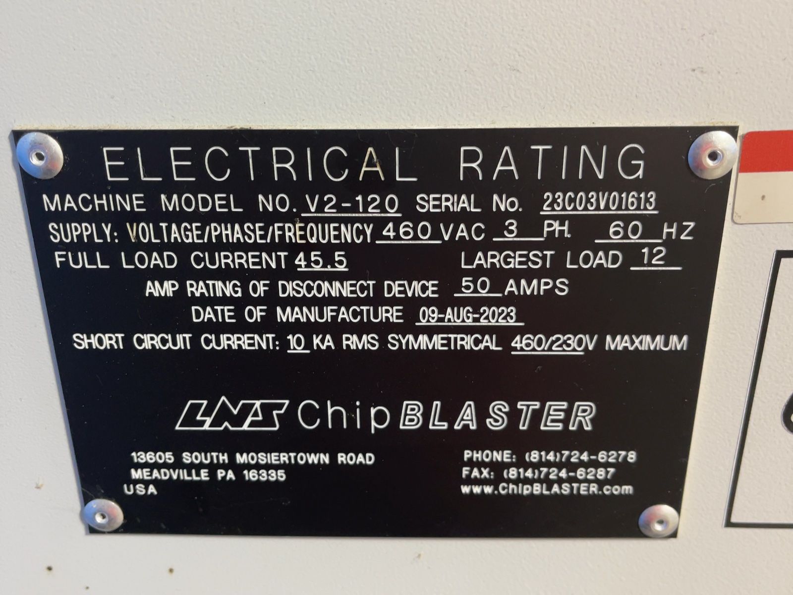 LNS ChipBlaster #V2-120, High Pressure Coolant System, 2023 - Image 6