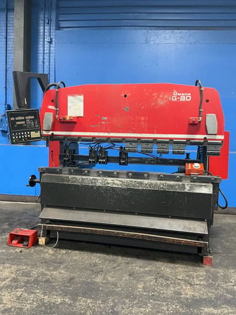 Amada #RG-80, Press Brake, 96" overall, foot switch, 1984 - Image 1