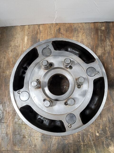 12" Pratt & Whitney Burnerd #S642D6, lathe chuck, 4-jaw, 2.75" hole, D1-6 - Image 10