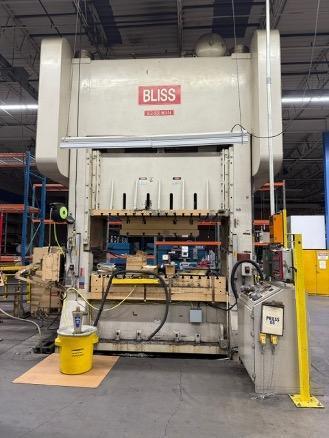 500 Ton, Bliss #SE2-500-96-54, straight side double crank press, 12" stroke, 44" Shut Height, 12" ram adj. - Image 1