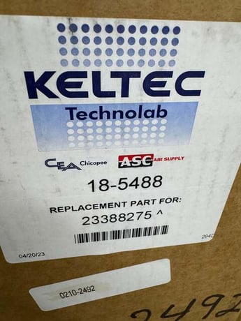 Keltec Technolab #18-5488, air filter element, 21" H x 9-7/8" outside dimension x 6-11/16" ID - Image 3