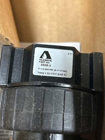 Alemite #5608-3, compressed air filter, 1/2" NPTF female, 250 PSI - Image 5