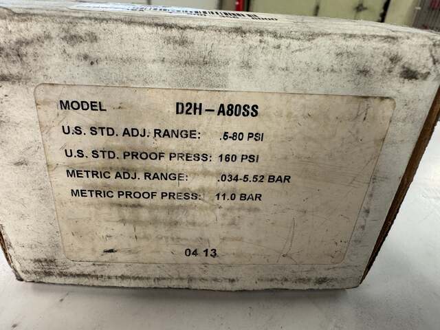 Barksdale #D2H-A80SS, pressure switch, 1/4" NPT female, 0.5-80 PSI adjustable - Image 5