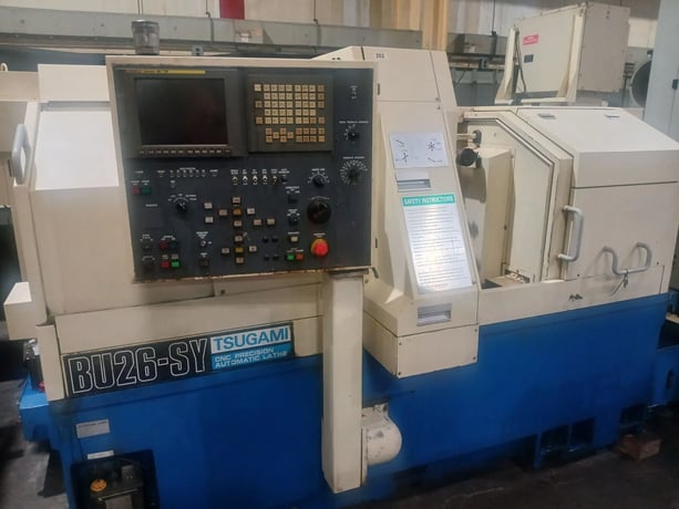 Tsugami #BU26SY, 8-Axis CNC Swiss Gang Slide/Turret Lathe, 1" bar capacity, 7.3 HP, 6000 RPM, Fanuc 18iTB - Image 6