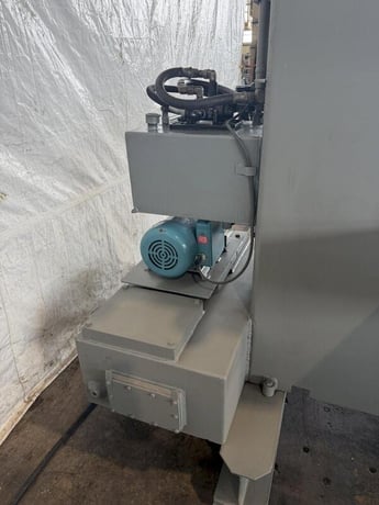 100 Ton, Eitel, hydraulic C-frame press, 16" stroke, 23.5" throat, 27" open, 84" x21" bed, 5" cylinder - Image 6