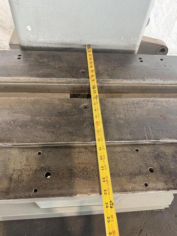100 Ton, Eitel, hydraulic C-frame press, 16" stroke, 23.5" throat, 27" open, 84" x21" bed, 5" cylinder - Image 9