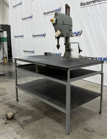 17" Electro-Mechano, drill press, variable speed 150-4000 RPM, tapping head, table - Image 2