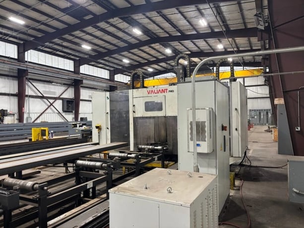 Ficep #Valiant-453-VLB, CNC beam drill & saw line, 3-spindle, 17-3/4" beam capacity, 2024 Katana K100E saw - Image 3