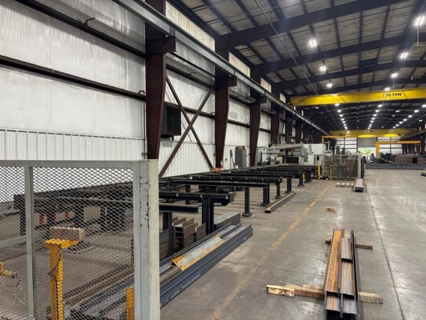 Ficep #Valiant-453-VLB, CNC beam drill & saw line, 3-spindle, 17-3/4" beam capacity, 2024 Katana K100E saw - Image 8