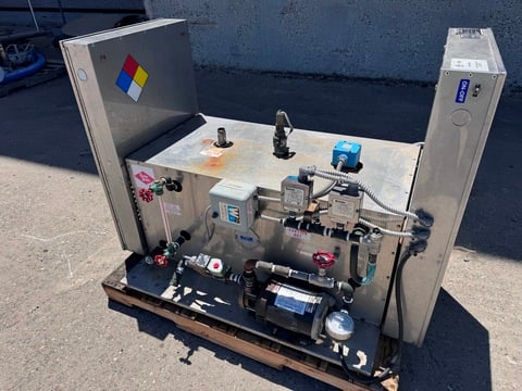 5 HP Electro-Steam, Electric Steam Generator, Stainless Steel, skid mounted w/ process piping & valves - Image 2