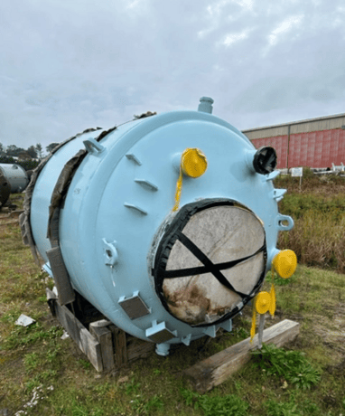 1000 gallon De Dietrich, Glass Lined Reactor Body, 100 psi @ 400°F vessel, 90 psi @ 400°F jacket, reglassed - Image 1