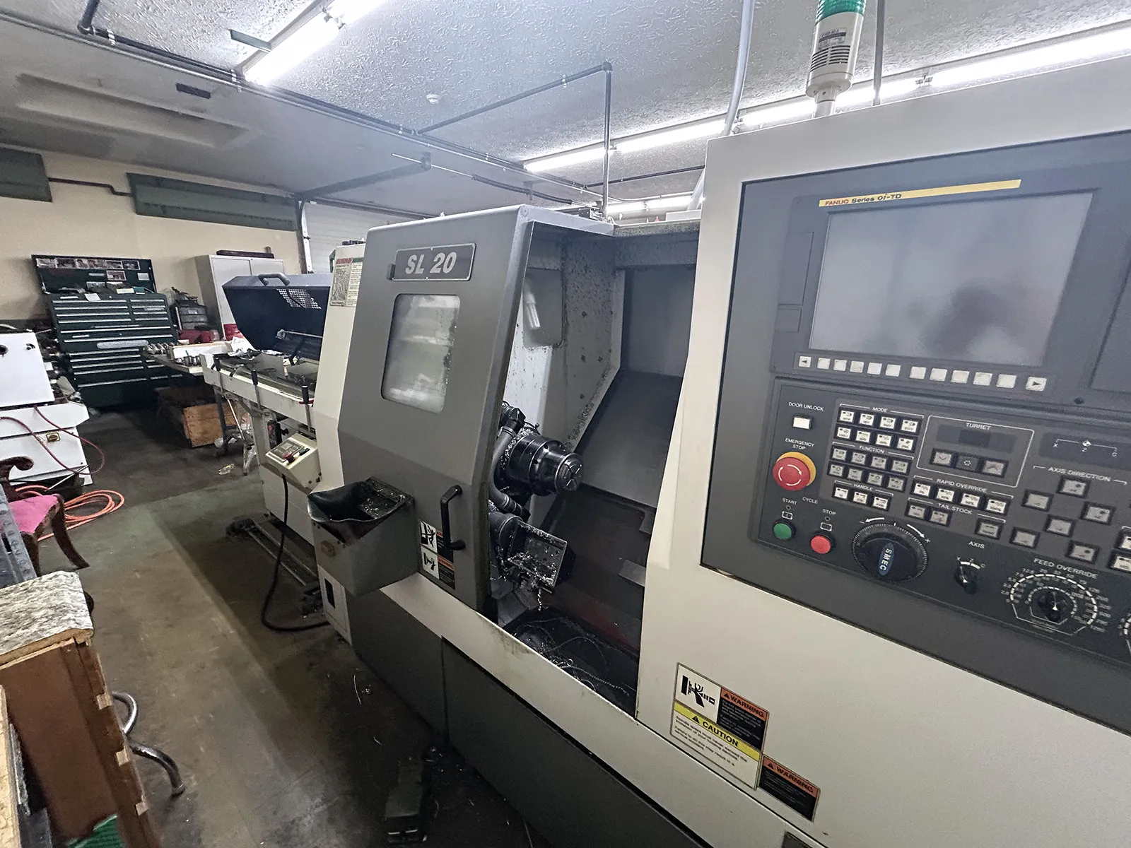 Samsung #SL-20, CNC lathe, 17.7" swing, 8" chuck, 3" bar, 11.8" diameter, 20.47" length, 4000 RPM, 25 HP - Image 3