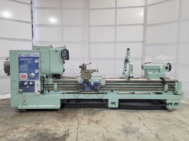 30" x 120" Kingston #HK3000, engine lathe, 12" bore - Image 1