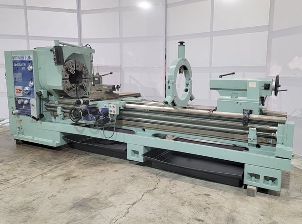30" x 120" Kingston #HK3000, engine lathe, 12" bore - Image 2