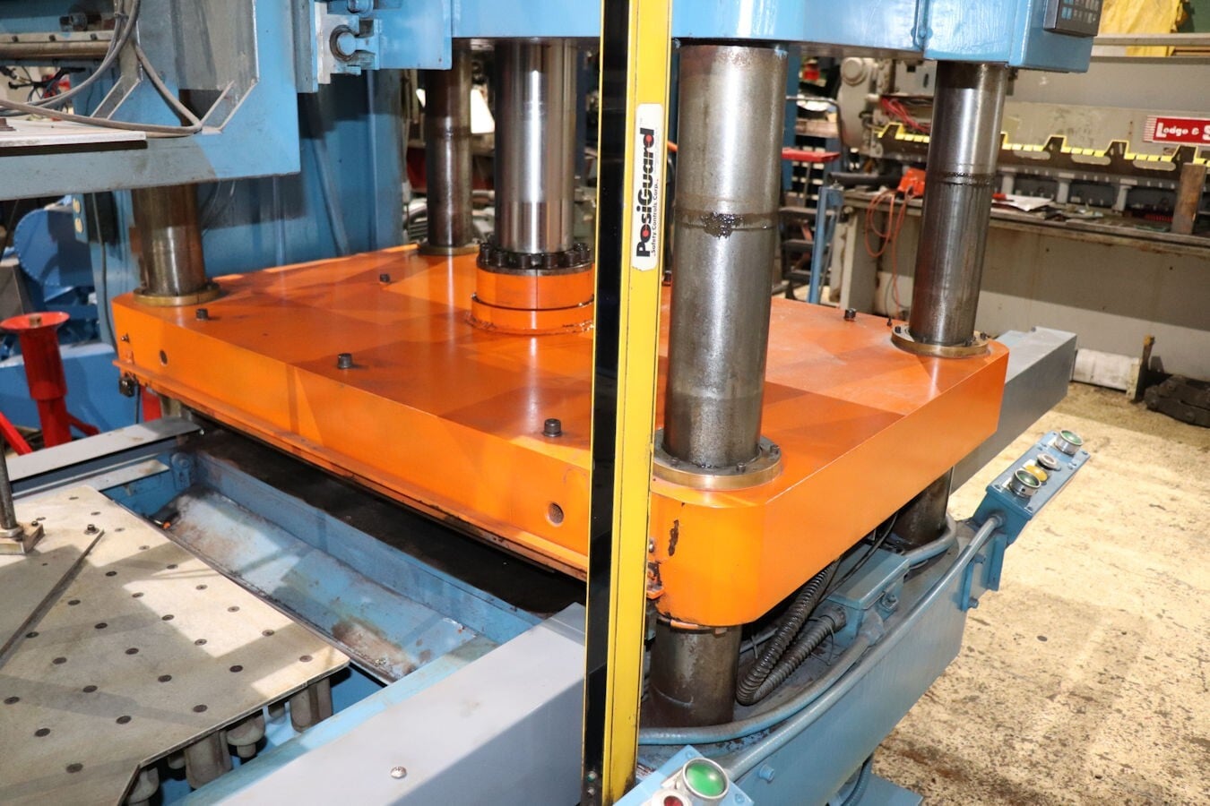 100 Ton, Central / Hannifin #M518-00, 4 Post Die Trim Press, 32" x32" bed, 18" Shut Height, 18" stroke, AB - Image 5