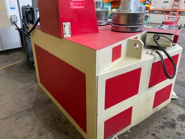 6" x 6" x 5/8" Akyapak #APK-180, angle roll, digital readout, hydraulic drive & guide rolls, variable speed - Image 2