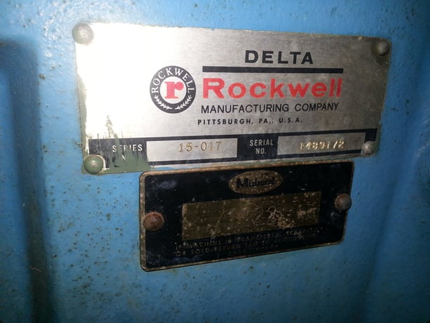 Delta Rockwell #15-017, Drill Press, 15", 10" x11" table, 0.5 HP, 1725 RPM - Image 3