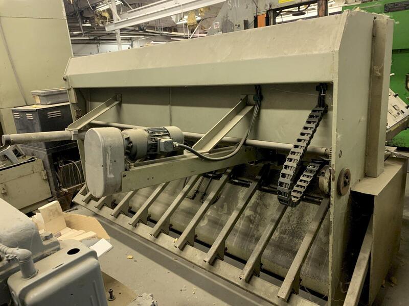 12 gauge x 8' Darley #S2504, Hydraulic Power Squaring Shear, 102" between housing, 40" Back Gauge, 1987 - Image 2