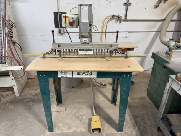21 Spindle, Detel #MV-21P, boring machine, 32mm spindle centers, 3 HP, 220 V., 3 Ph. - Image 1