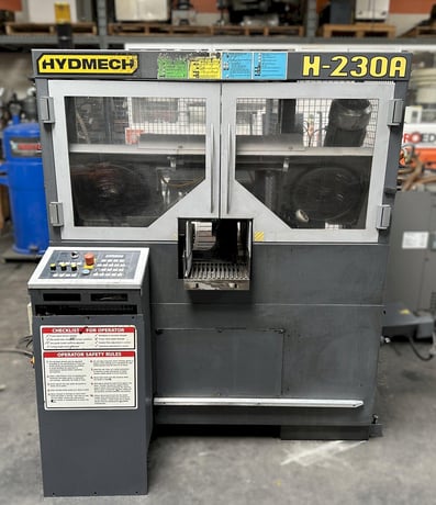 Hyd-Mech #H-230A, horizontal band saw, 1" x 1176" blade, 3 HP, 50-350 SFM, 19" automatic multi-indexing - Image 1