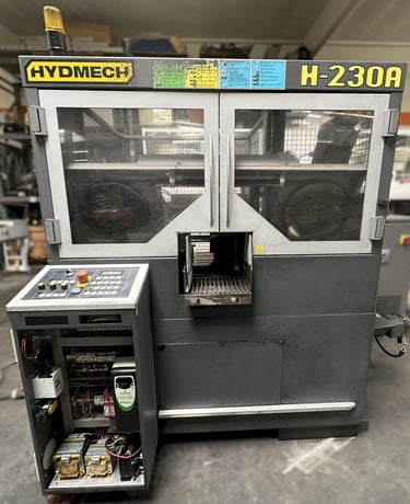 Hyd-Mech #H-230A, horizontal band saw, 1" x 1176" blade, 3 HP, 50-350 SFM, 19" automatic multi-indexing - Image 2