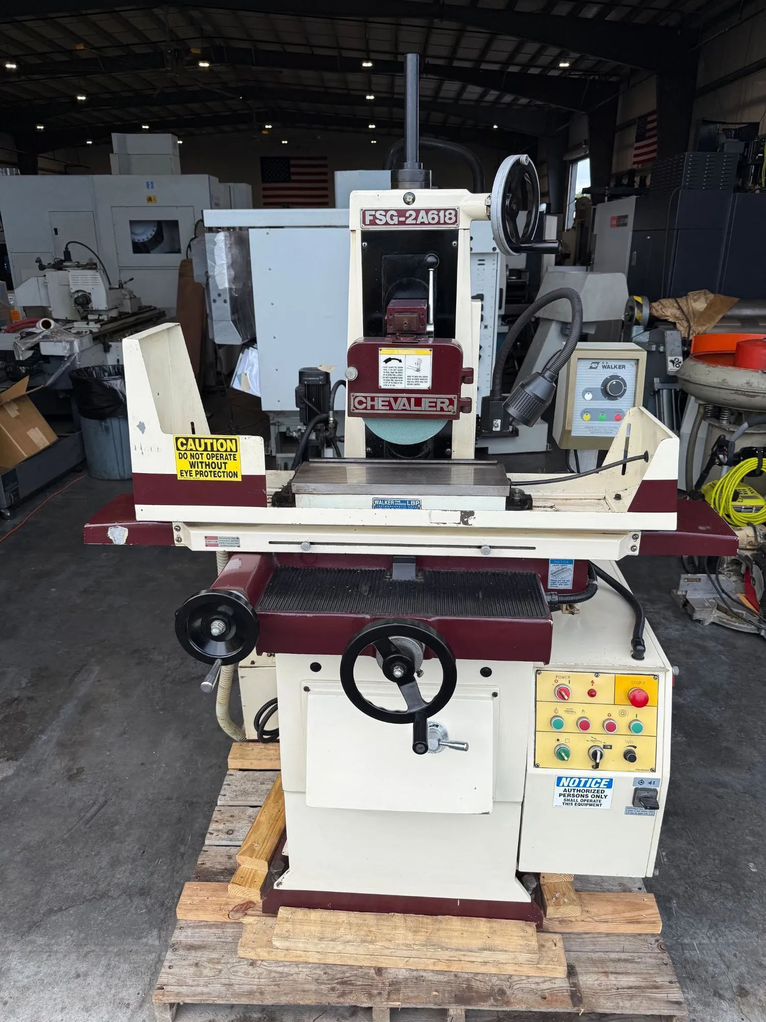 6" x 18" Chevalier #FSG-2A618, 2-Axis hydraulic surface grinder, 7" grinding wheel, 16-82 FPM, 3450 RPM - Image 3