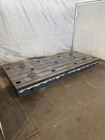 138" L x 59" width x 12" H, T-slotted floor plate - Image 1
