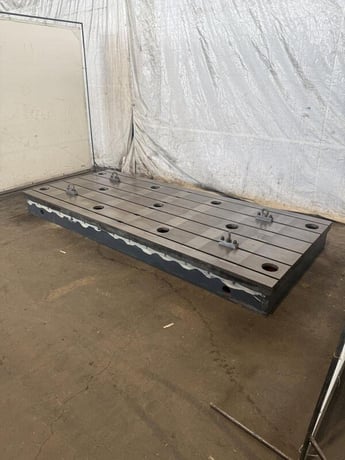 138" L x 59" width x 12" H, T-slotted floor plate - Image 2