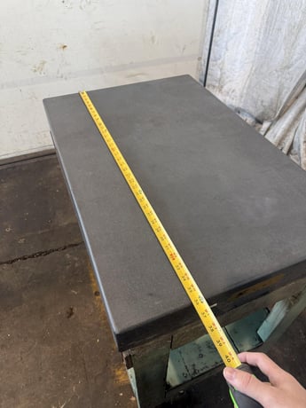 36" x 2 4" x 4" Granite Surface Combustion plate w/ stand - Image 4