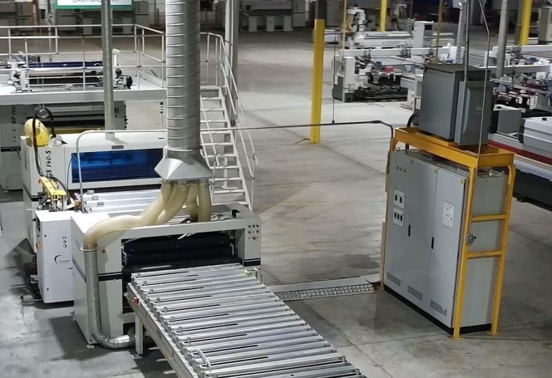 48" Unimak #FLL-1400-PUR, laminating line, flying knife, 15-82 FPM, 10"-48" width, 1/8"-2-3/8" thickness, 2023 - Image 1