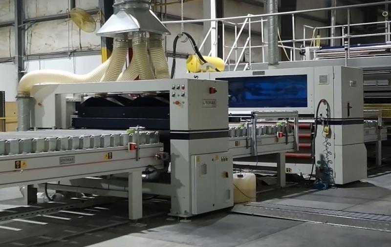 48" Unimak #FLL-1400-PUR, laminating line, flying knife, 15-82 FPM, 10"-48" width, 1/8"-2-3/8" thickness, 2023 - Image 6