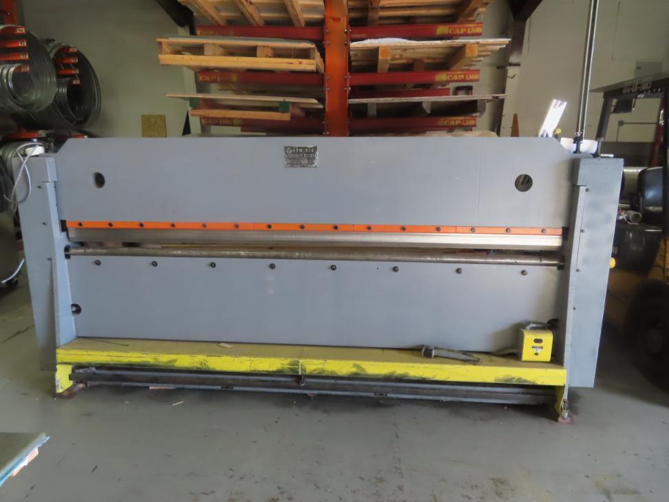 14 gauge x 12' " Roto-Die #144-A, hydraulic press brake, 3" stroke, 7.5" die space, 20-50 SPM, 15 HP, 230 V. - Image 1