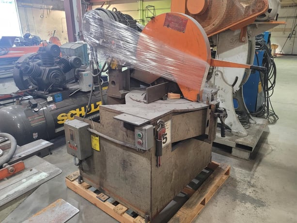 24" Continental Machine #DM-2420, abrasive cut-off saw, 20 HP, 1750 RPM, 230/460 V., 1978 - Image 9