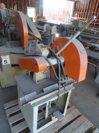 14" Camco #7-14, friction cut-off saw, 3200 RPM, 1" arbor, foot pedal, 7.5 HP, 230/460 V. - Image 6