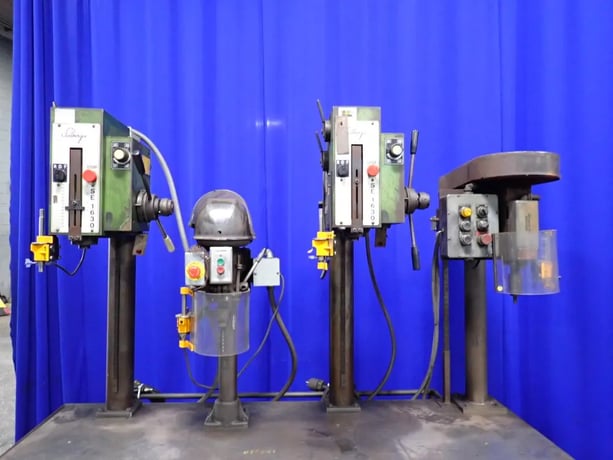 4 spindle, drill press station, 15", 13" x 72" table, 0.5 HP, 1140 RPM - Image 5