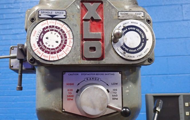 Ex-Cell-O #602, vertical mill, 9" x 48" table, 1 -1/2 HP, Acu-Rite digital read out - Image 7