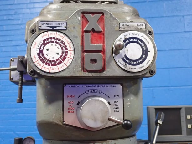 Ex-Cell-O #602, vertical mill, 9" x 48" table, 1 -1/2 HP, Acu-Rite digital read out - Image 8