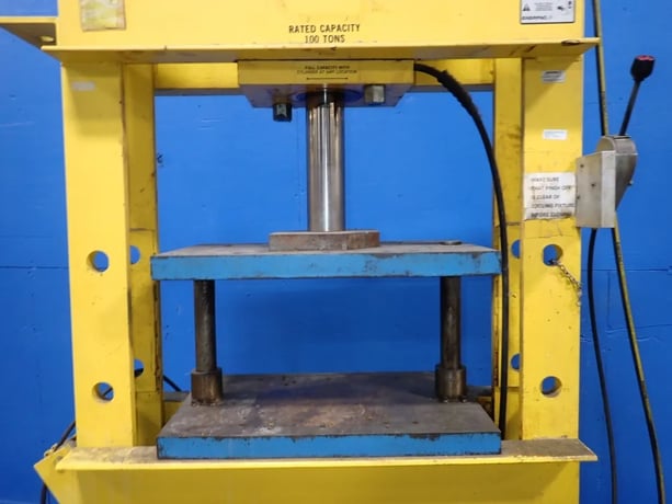 100 Ton, Enerpac #IPH100D113-2, H-Frame Hydraulic Press, 20" x 16" die - Image 4