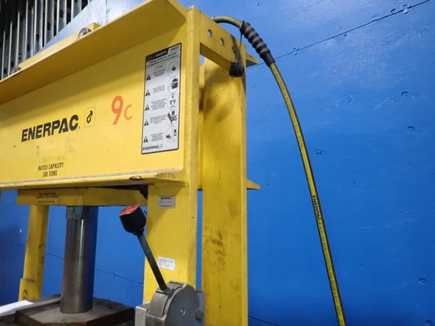 100 Ton, Enerpac #IPH100D113-2, H-Frame Hydraulic Press, 20" x 16" die - Image 7