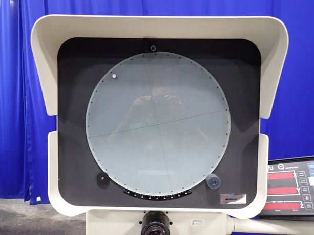 Microvu #Spectra M1030432, optical comparator, Q-16 digital display, 5" x18" table, 2 lenses, 2010 - Image 7