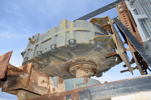 42" wide Conveyor Head Pulley Assembly, gear reducer, drive motor, conveyor lagging - Image 8